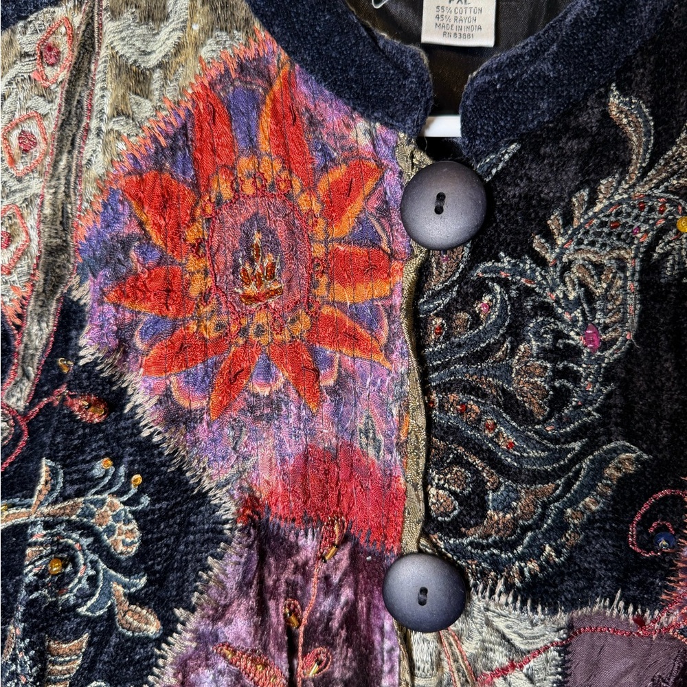 Drapers & Damons Petite Women Vintage Floral Patchwork - Picture 4 of 6
